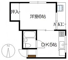 大方マンション  ｜ 広島県広島市佐伯区楽々園4丁目（賃貸マンション1DK・5階・23.97㎡） その2