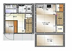 CASACOZY 1LDKの間取図画像