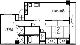 広島県広島市中区本川町1丁目（賃貸マンション2LDK・4階・59.85㎡） その2