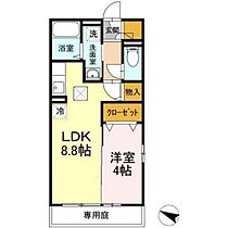 セジュール知空  ｜ 広島県大竹市新町1丁目（賃貸アパート1LDK・1階・33.78㎡） その2