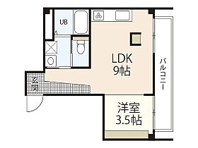 広島県広島市中区千田町2丁目（賃貸マンション1LDK・2階・35.08㎡） その2