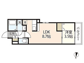 Ｆ・Ｒ I  ｜ 広島県広島市佐伯区五日市中央1丁目（賃貸アパート1LDK・1階・29.91㎡） その2