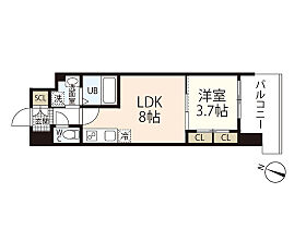 LaSante観音本町  ｜ 広島県広島市西区観音本町1丁目（賃貸マンション1LDK・12階・29.97㎡） その2