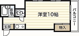 サンシャイン千鶴 ワンルームの間取図画像