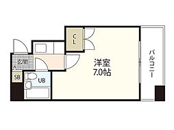 川崎第2ビル 1Kの間取図画像
