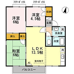 ビューラー.MB 3LDKの間取図画像
