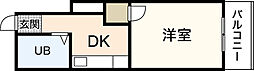 LUCIR十日市 1Kの間取図画像