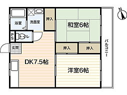 間取図画像 2DK