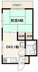 A1ビル 1DKの間取図画像