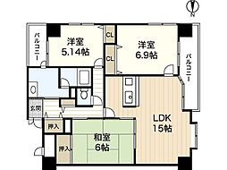 間取図画像 3LDK