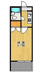 アルティメイト 1Kの間取図画像