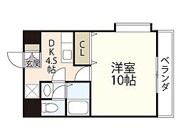 セレブ洋 1DKの間取図画像