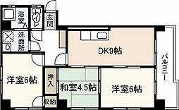 住吉144 3LDKの間取図画像