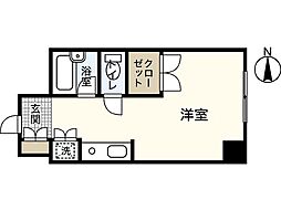 モリヤビル ワンルームの間取図画像