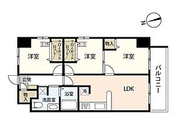S-FORT鶴見町 3LDKの間取図画像