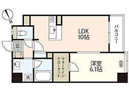 ヴィヴァーチェビスタ 1LDKの間取図画像