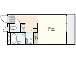 レオパレスみのりビル2 1Kの間取図画像