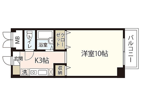 サンスペアリアビル ｜広島県広島市佐伯区五日市5丁目(賃貸マンション1K・6階・30.03㎡)の写真 その2