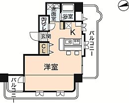 広島県広島市中区南竹屋町（賃貸マンション1LDK・2階・50.61㎡） その2