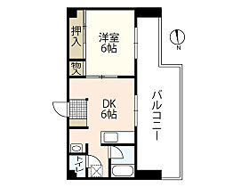 広島県広島市中区三川町（賃貸マンション1DK・6階・31.77㎡） その2