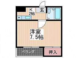 間取図画像 1K
