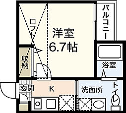 間取図画像 1K