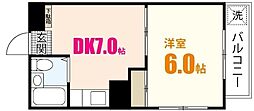 NOBLEアイ 1DKの間取図画像