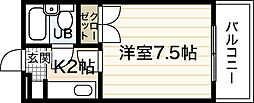 間取図画像 1K