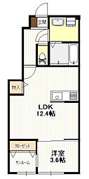 間取図画像 1LDK