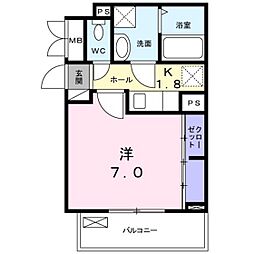 グランツM 1Kの間取図画像