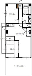 田中第一ビル 2LDKの間取図画像