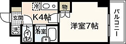 プロスペリテ竹田 1Kの間取図画像