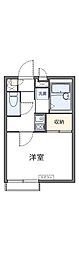 きのした荘 1Kの間取図画像