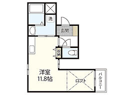 ファミーリエ昭和町 ワンルームの間取図画像