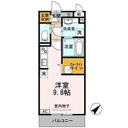 ステラ ワンルームの間取図画像