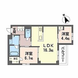 Casa Regio 2LDKの間取図画像