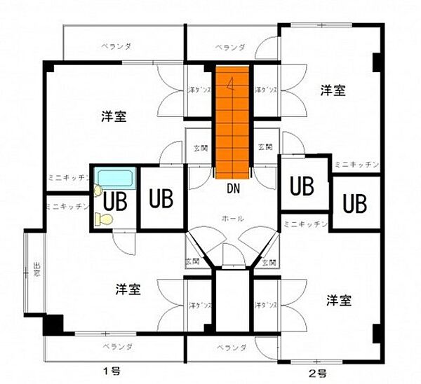 広島県広島市中区南千田西町(賃貸マンション1R・3階・16.80㎡)の写真 その2