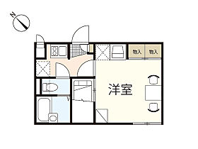 広島県広島市西区草津本町（賃貸アパート1K・1階・19.87㎡） その2