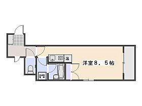 広島県広島市佐伯区楽々園3丁目（賃貸マンション1R・3階・23.04㎡） その2