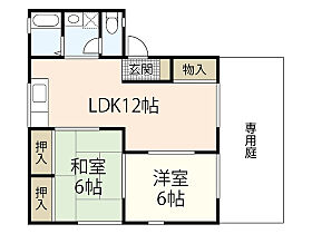 セジュール原Ｂ棟  ｜ 広島県広島市西区井口台2丁目（賃貸アパート2LDK・1階・53.87㎡） その2