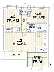 ロイヤルステージ多摩センター 3LDKの間取図画像