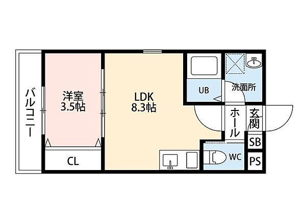 ジーメゾン寝屋川秦町ルシェール ｜大阪府寝屋川市秦町(賃貸アパート1LDK・2階・29.18㎡)の写真 その2