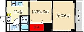 大阪府寝屋川市高宮栄町26-1（賃貸マンション2K・2階・27.00㎡） その2