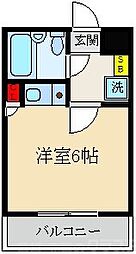 メゾンコーハツ ワンルームの間取図画像