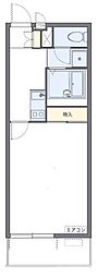 レオネクストインパル6 1Kの間取図画像