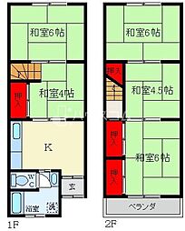 🉐敷金礼金0円！🉐錦町11-6貸家