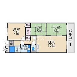ソレイユ神田1 3LDKの間取図画像