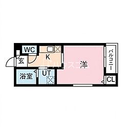 イリスコート忍ヶ丘II 1LDKの間取図画像