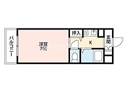 ソフィア忍ケ丘 1Kの間取図画像