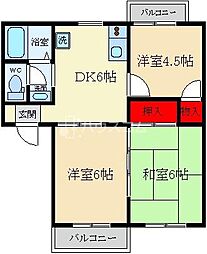 エクセルハウゼ1番館 3DKの間取図画像